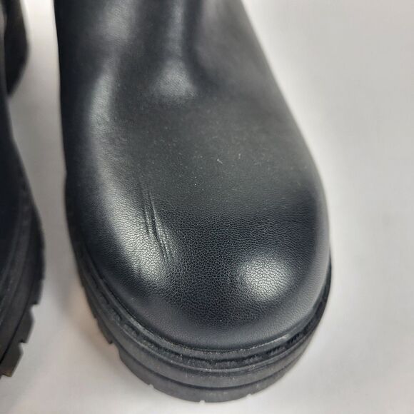 Nordstrom Margot Women’s Chelsea Ankle Boots Black Heart Chain Size 4M - Picture 8 of 13